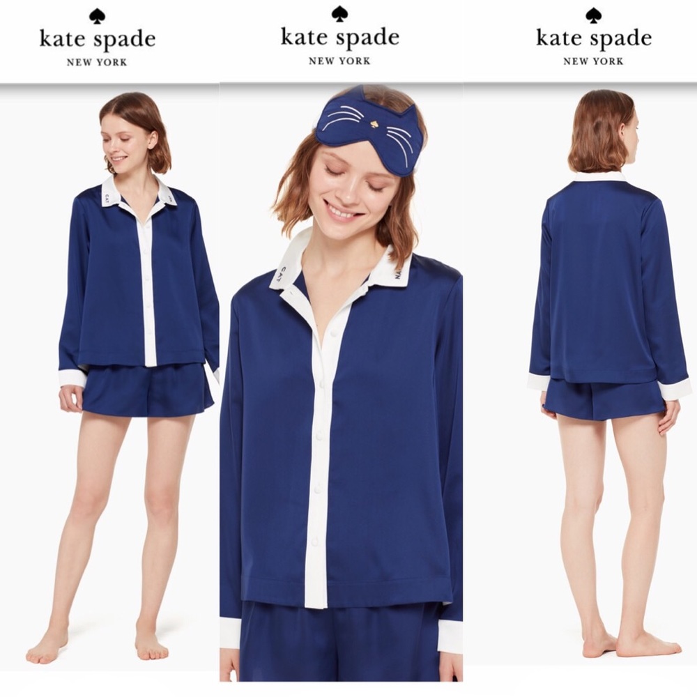 SOLD ⛔️ Kate Spade Cat Nap Pajama 3 Piece Set